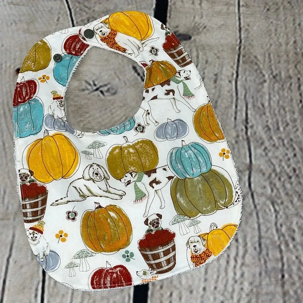 Designer hand crafted bib